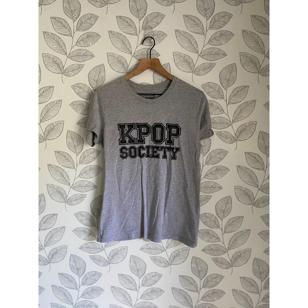 All K Pop Society Gray T-shirt, Size XL